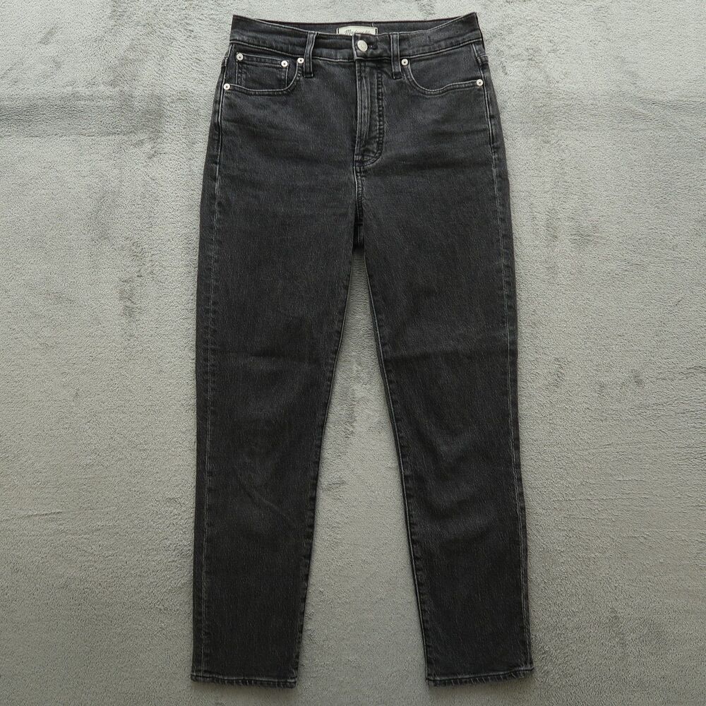 Madewell Perfect Vintage Jeans Women's 26 Gray High-Rise Skinny Denim 28" Inseam